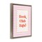 Stupell Industries Book Club Babe Gingham Floating Frame, design by Nadia Hassan